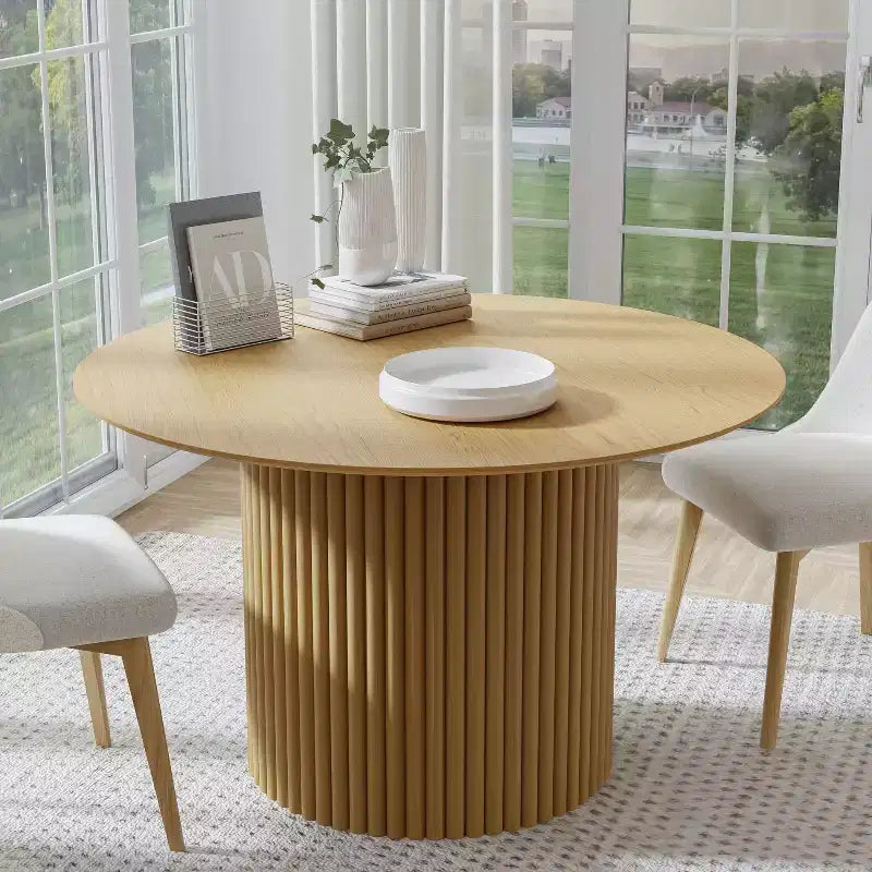 Table à manger de cuisine moderne du milieu du siècle pour 6 personnes