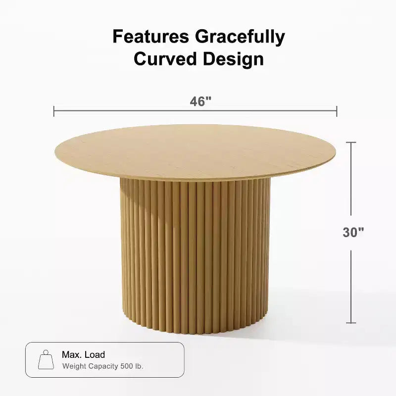 Table à manger de cuisine moderne du milieu du siècle pour 6 personnes