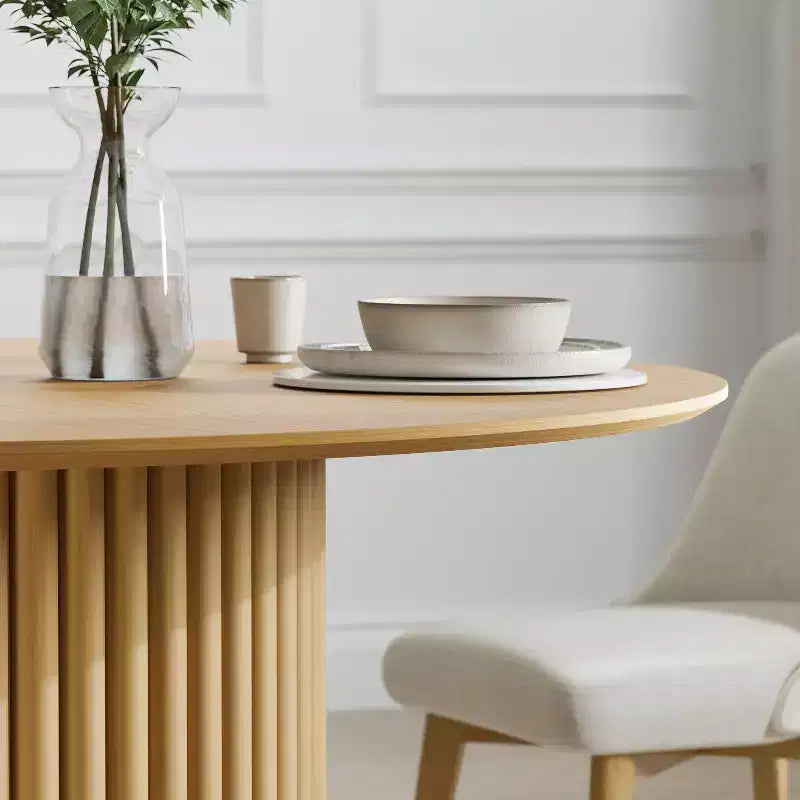 Table à manger de cuisine moderne du milieu du siècle pour 6 personnes