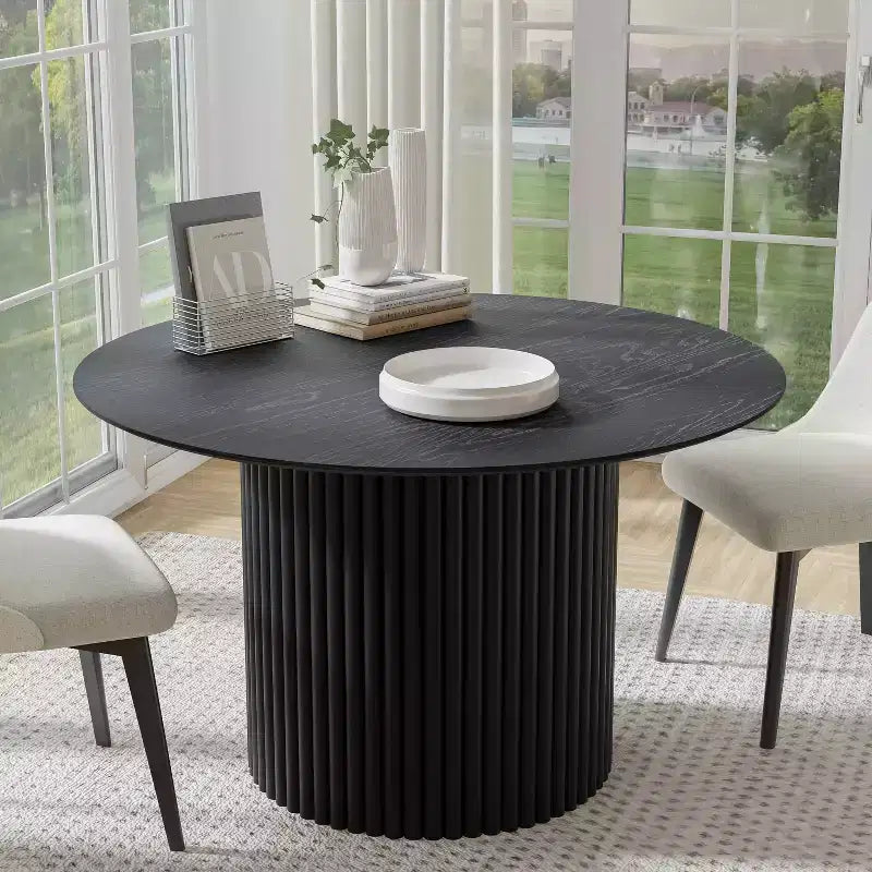 Table à manger de cuisine moderne du milieu du siècle pour 6 personnes
