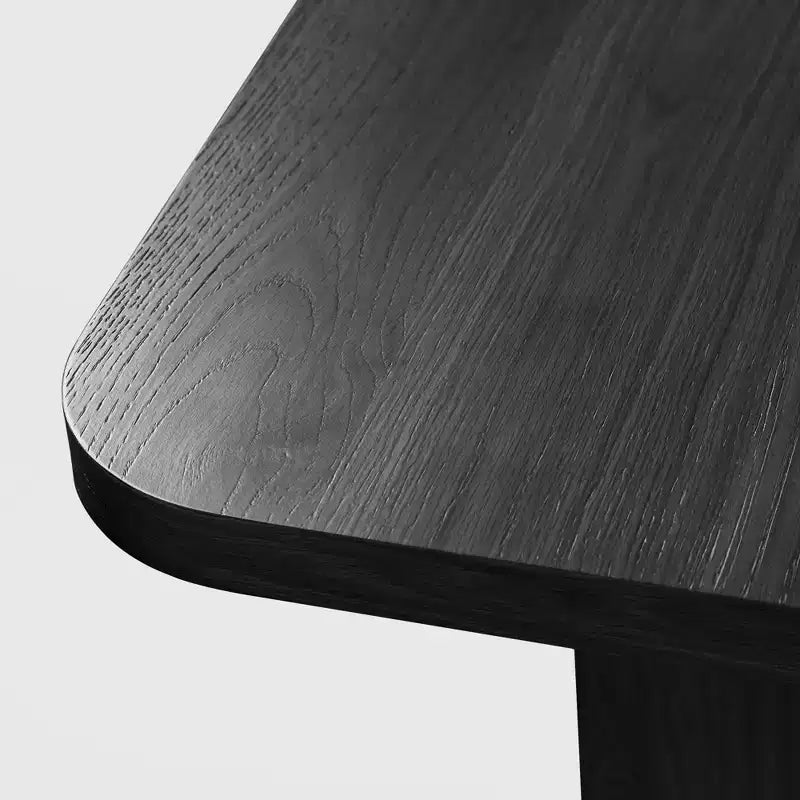 Table à manger ovale en bois massif pour 6, table de cuisine de style moderne du milieu du siècle, table de réunion pour salon, salle à manger, bureau à domicile