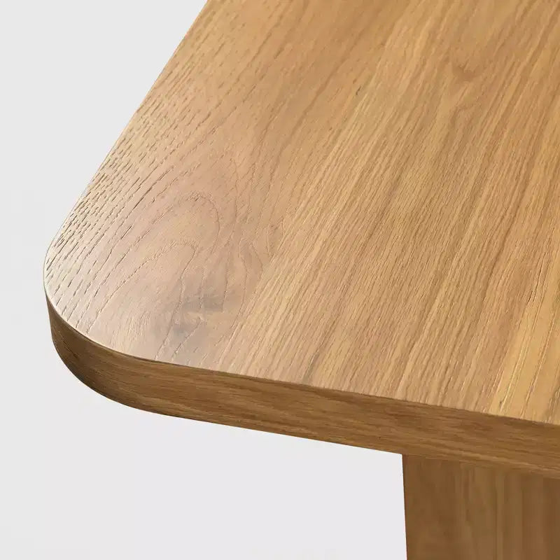 Table à manger ovale en bois massif pour 6, table de cuisine de style moderne du milieu du siècle, table de réunion pour salon, salle à manger, bureau à domicile
