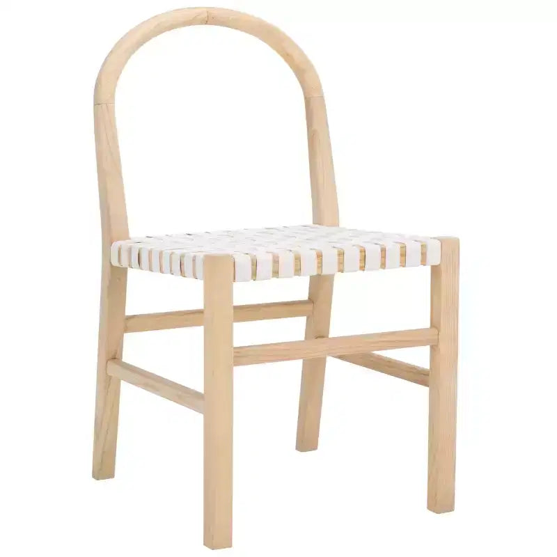 Chaise de salle à manger Blanc/Naturel