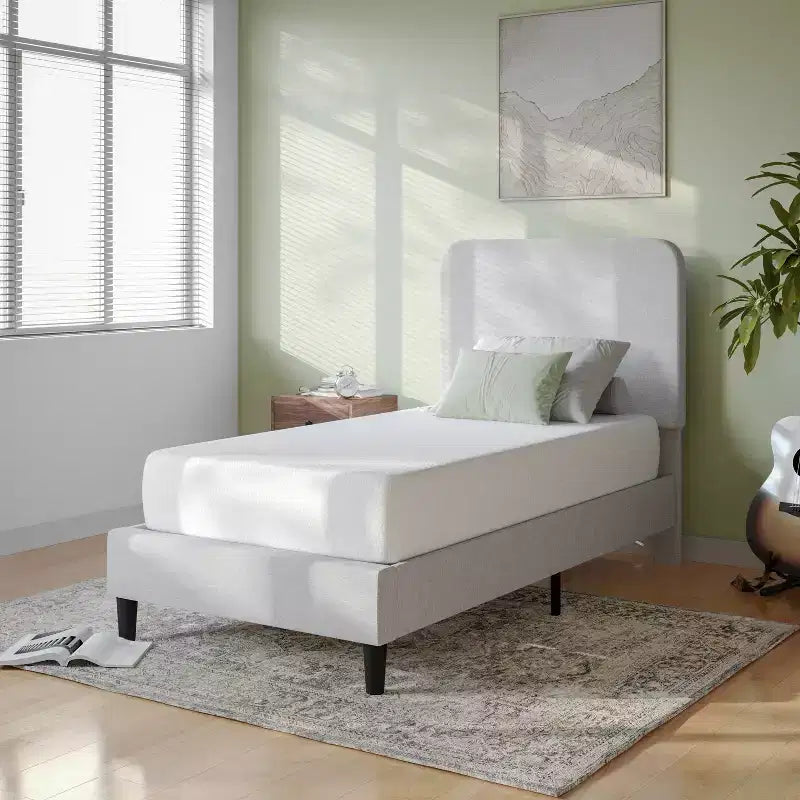 Emma and Oliver 4-Layer Memory Foam Mattress in a Box with Green Tea Infusion, Air Circulation, Cooling Gel, and CertiPUR-US Certified Foam