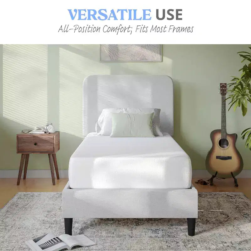 Matelas en mousse à mémoire de forme 4 couches en boîte avec infusion de thé vert