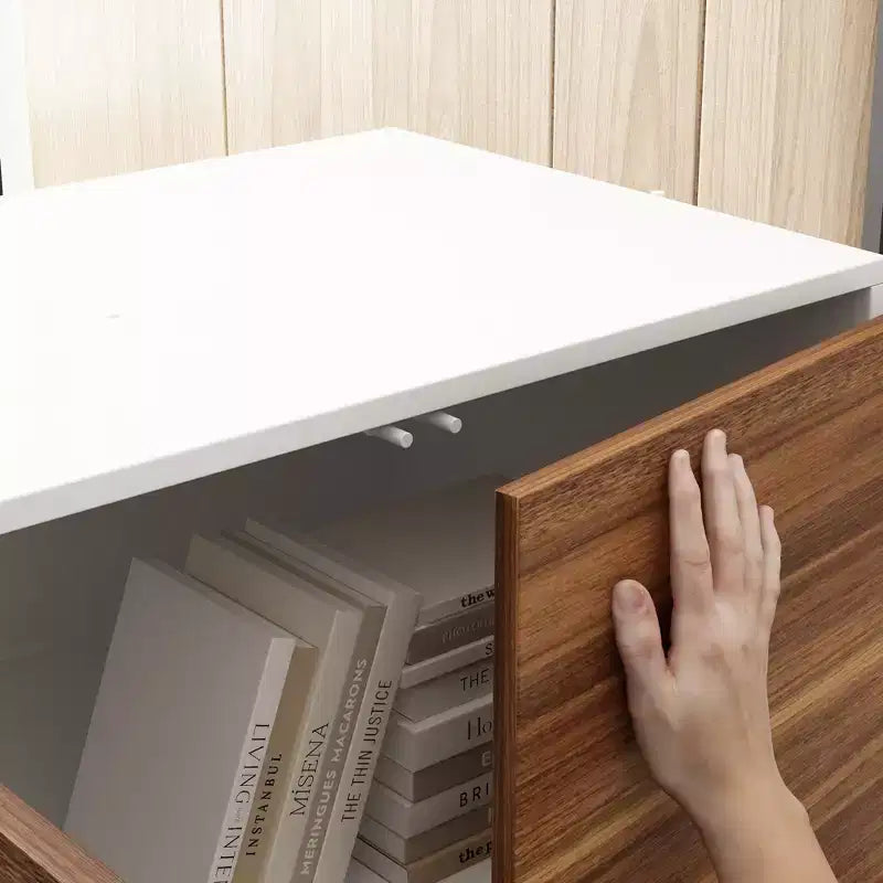Bureau d'angle en forme de L avec tiroirs