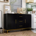Famapy Black Sideboard Kitchen Cabinet Cupboard Buffet Storage Cabinet