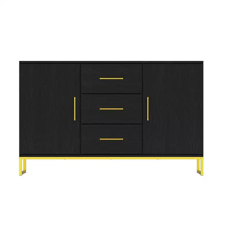 Meuble de rangement noir pour cuisine, buffet, armoire