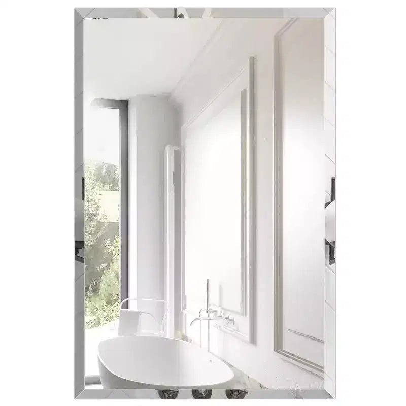 Armoire à pharmacie en plastique à porte simple avec miroir, montage en surface ou encastré, meuble de salle de bain avec 2 étagères réglables en plastique, blanc
