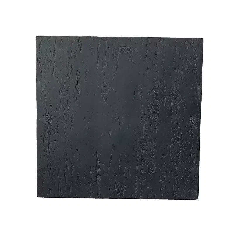 Table d'appoint carrée noire avec base piédestal 20x20x24