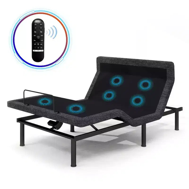 Dyonery Adjustable Bed Base,Adjustable Bed Frame with Pillow-Tilt, Smart APP Control, Massage, Zero Gravity, Anti-Snore, USB Ports