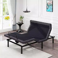 Sommier articulé, cadre de lit réglable avec inclinaison de l'oreiller, commande intelligente par application, massage, zéro gravité, anti-ronflement, ports USB