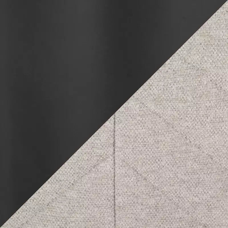 Tabourets de bar réglables en métal noir et tissu beige