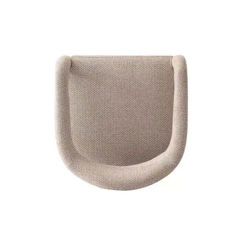 Fauteuils de salle à manger modernes en tissu tweed poussière d'or