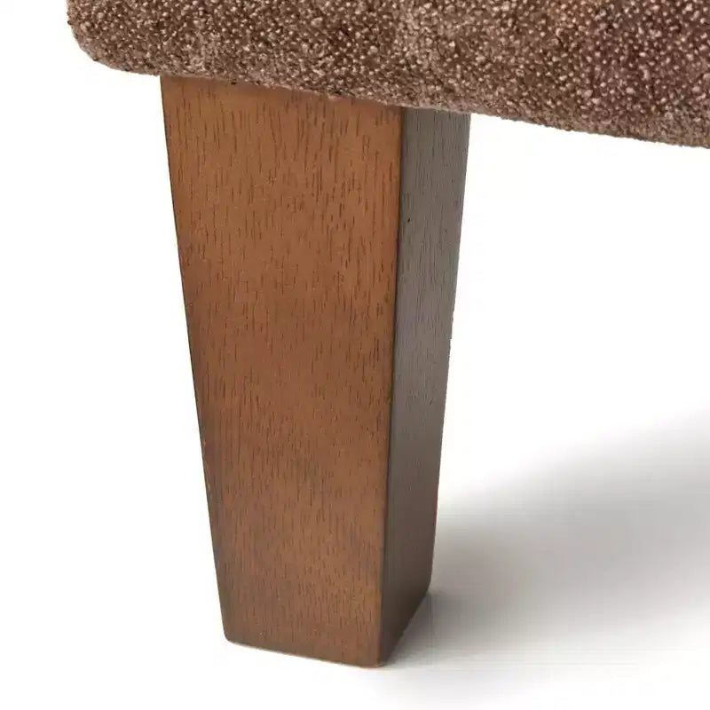 Ensemble de coin-repas rembourré marron