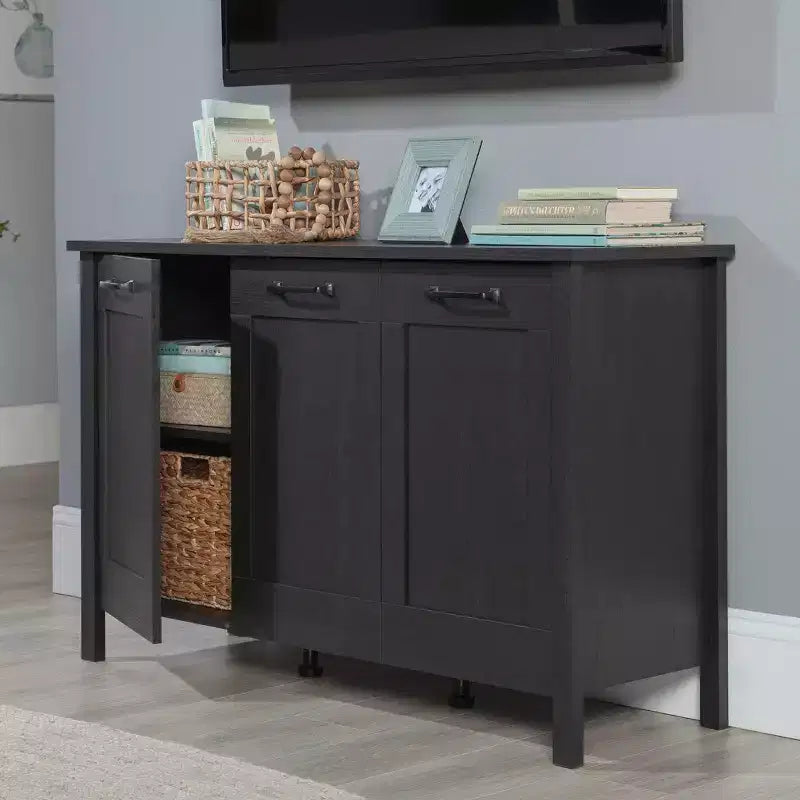 Meuble de rangement horizontal Sauder Raven Oak