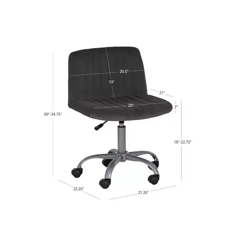 Chaise de bureau grise