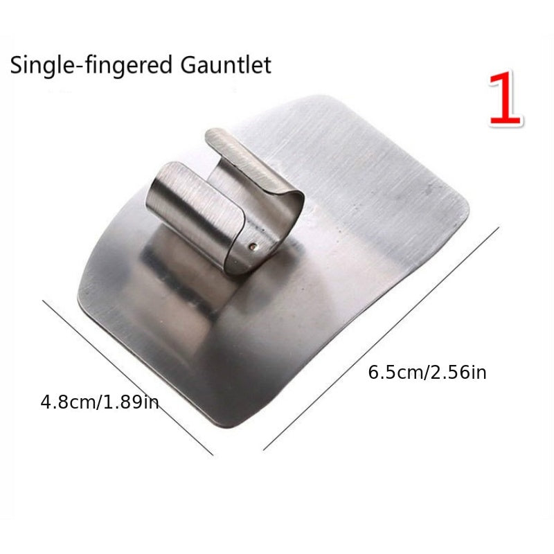 Finger Guard Stainless Steel Finger Guard For Slicing Reusable Finger Guard Kitchen Finger Guard Metal Finger Guard Cutting Protector Safety Cutting Tools Kitchen Accessaries Kitchen Tools