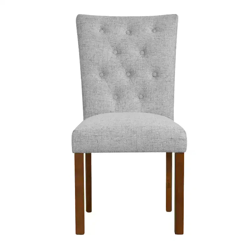 Lot de 2 chaises de salle à manger Parsons à dossier touffeté Cadre en contreplaqué, capacité de 136 kg