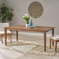 Table à manger rectangulaire rustique en bois 76