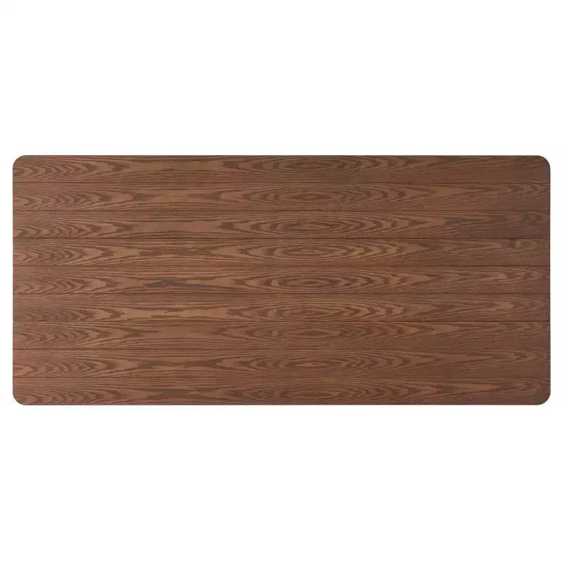 Table à manger rectangulaire rustique en bois 76