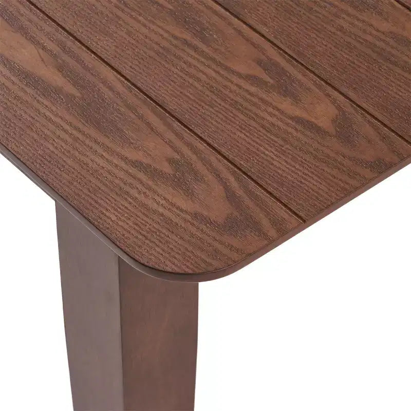 Table à manger rectangulaire rustique en bois 76