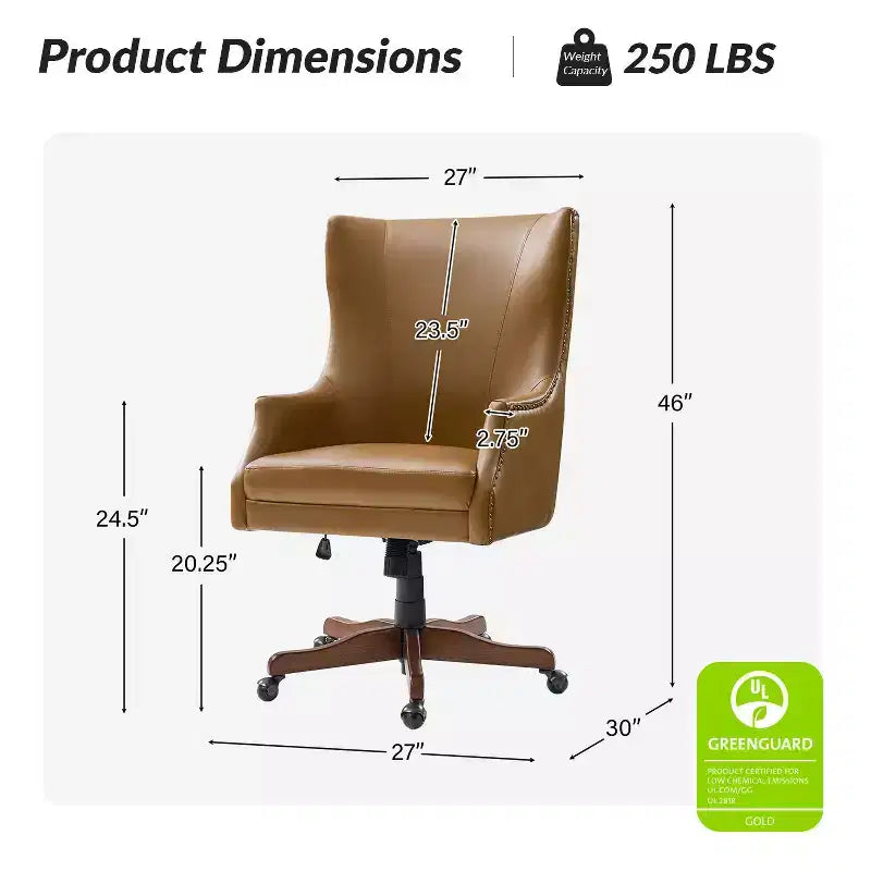 Chaise de bureau Dick Swivel avec piètement pivotant à 360 degrés