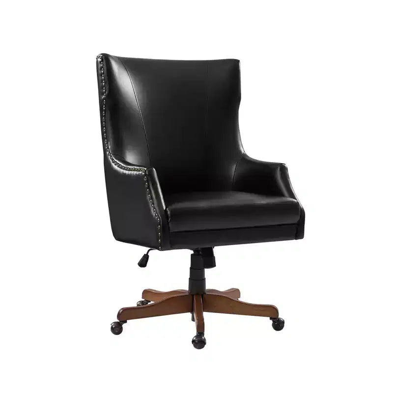 Dick Swivel Office Chair With 360-degree Swivel Base|HULALA HOME