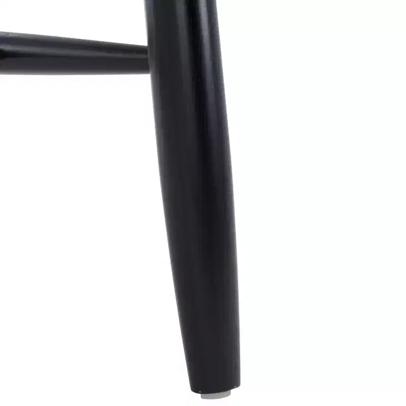 Chaise de salle à manger en corde naturelle/noire