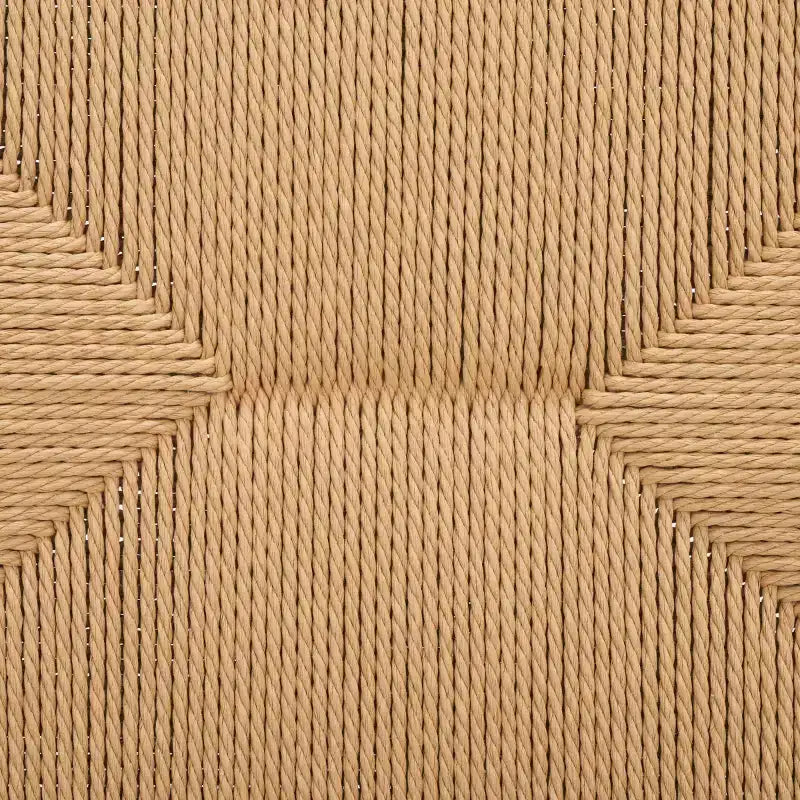 Chaise de salle à manger en corde naturelle/noire