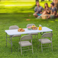 Table Pliante, Extérieure Intérieure Robuste Portable avec Poignée de Transport pour le Camping