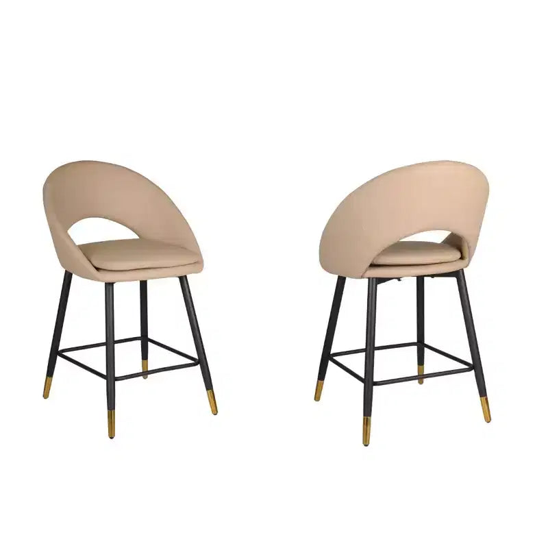 Brassex Set of 2 Mila Counter Height Barstools