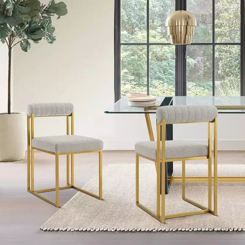 Chaises de salle à manger en tissu