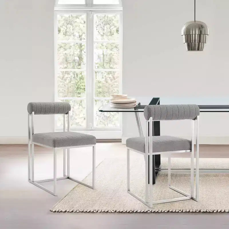 Chaises de salle à manger en tissu