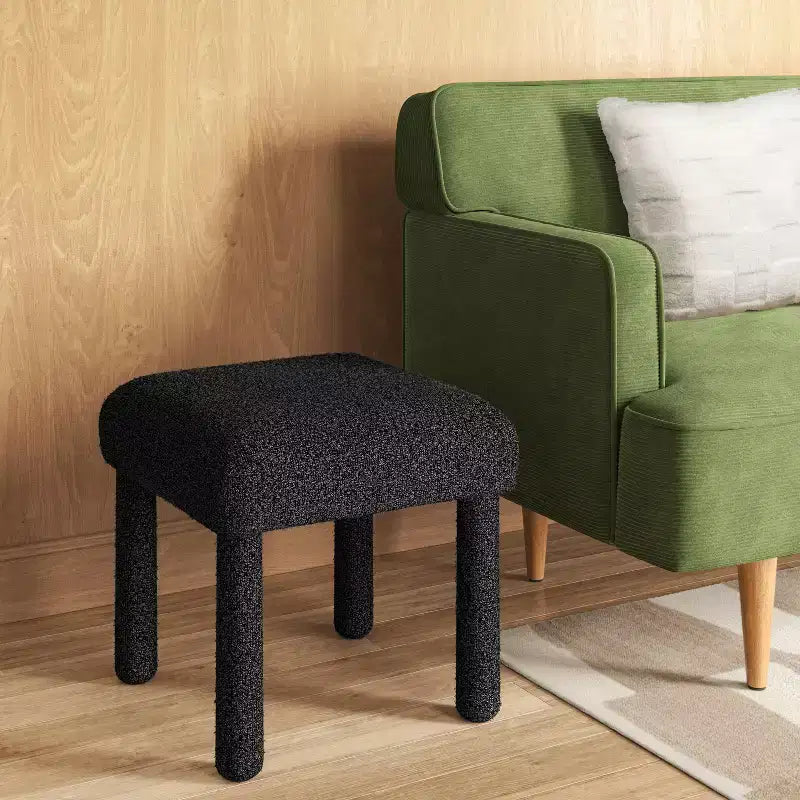 Tabouret ottoman carré rembourré – Marques repères