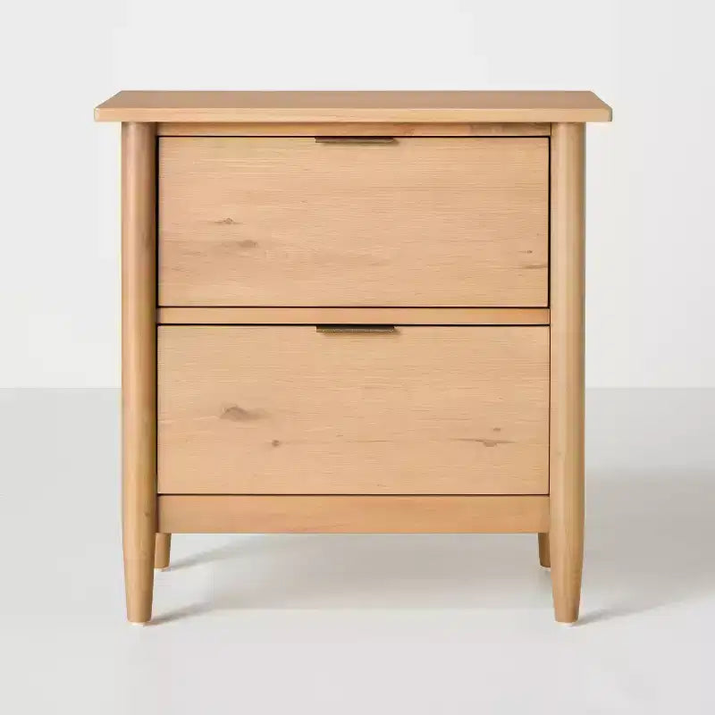 Tables de chevet en bois avec tiroirs