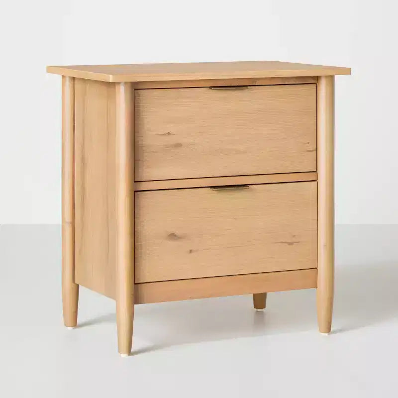 Tables de chevet en bois avec tiroirs