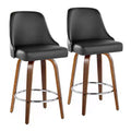 LumiSource Set of 2 Studded Marcel Counter Height Barstools