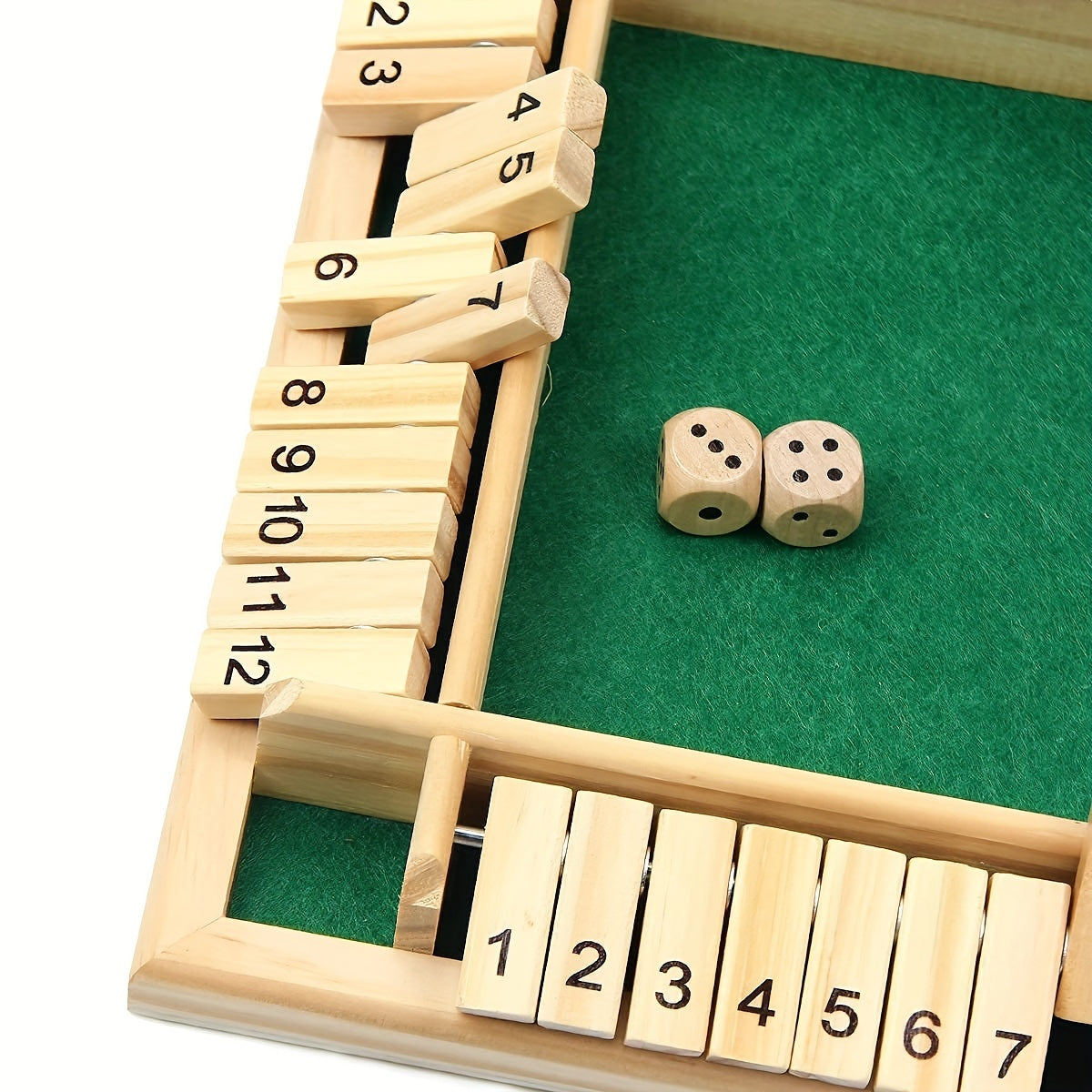 Dice Game Wooden Board Math Number Game Home Bar Party Supplies., gaming gift Christmas, Halloween Gift